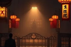 落日航线电影封面:海平线上的货轮剪影